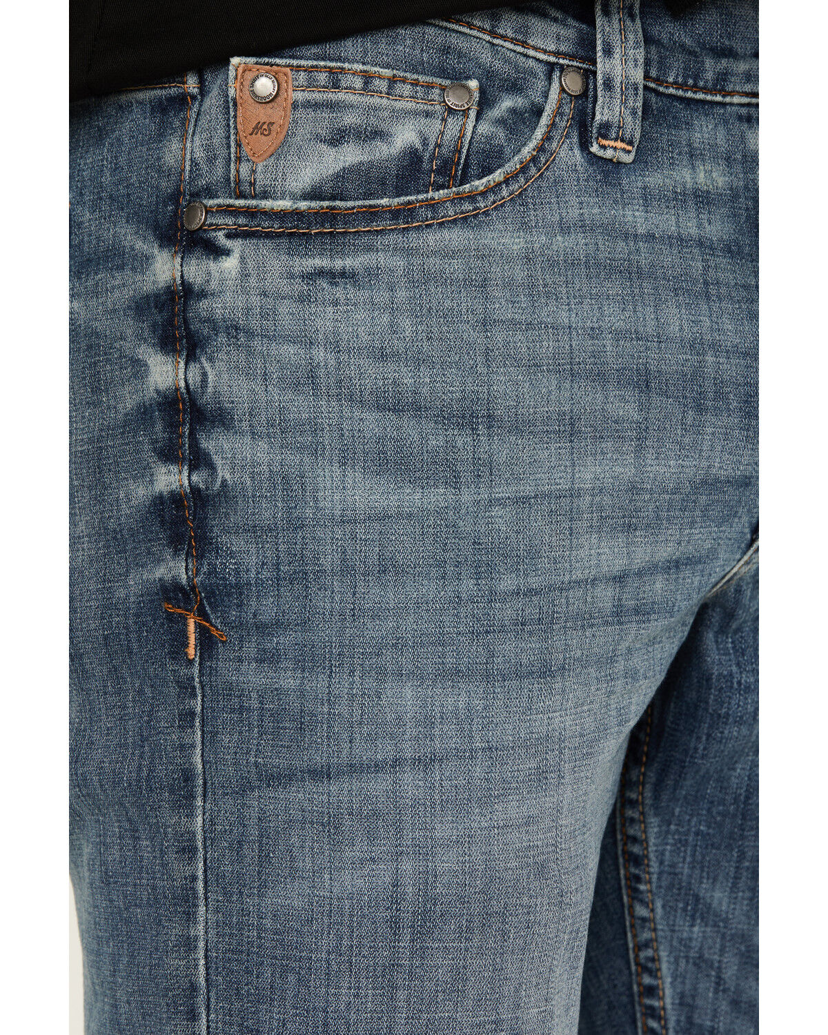 Image #2 - Moonshine Spirit Men's Daybreak Light Wash Slim Straight Stretch Denim Jeans, Light Wash, hi-res