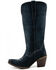 Image #3 - Dan Post Women's Rebeca Western Tall Boot - Snip Toe, Navy, hi-res