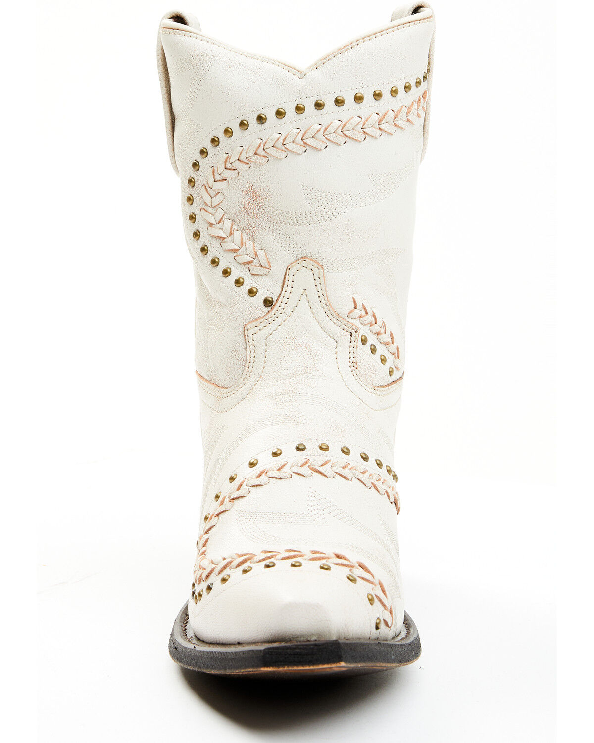 Image #4 - Laredo Women's Bone Embellished Booties - Snip Toe, Off White, hi-res