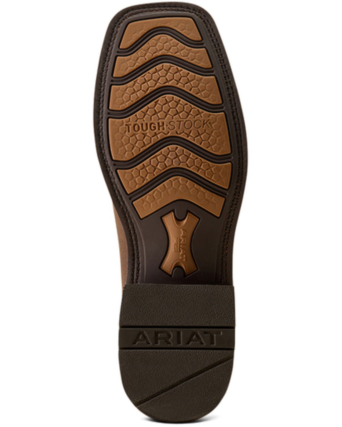 Image #5 - Ariat Men's HIghland Toughstock Performance Western Boots - Broad Square Toe, Brown, hi-res