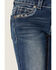 Image #4 - Shyanne Little Girls' Diamond Embroidered Pocket Bootcut Jeans, , hi-res