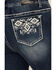 Image #2 - Grace in LA Women's Medium Wash Mid Rise Geo Pocket Stretch Bootcut Jeans - Plus, Medium Wash, hi-res