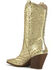 Image #3 - Azalea Wang Women's Appease Studded Booties - Snip Toe, Gold, hi-res
