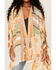 Image #3 - Flying Tomato Women's Patchwork Flowy Kimono, Orange, hi-res