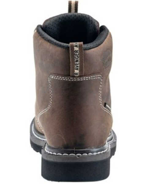 Image #5 - Avenger Men's 7607 Wedge Mid 6" Waterproof Lace-Up Work Boot - Soft Toe, Brown, hi-res