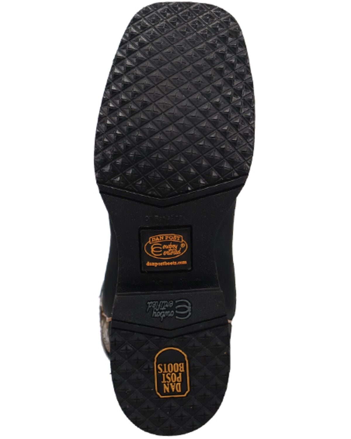 Image #7 - Dan Post Men's Royston Performance Western Boots - Broad Square Toe, Black, hi-res