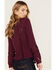 Image #4 - Idyllwind Women's Romance Floral Embroidered Swiss Dot Blouse, Purple, hi-res