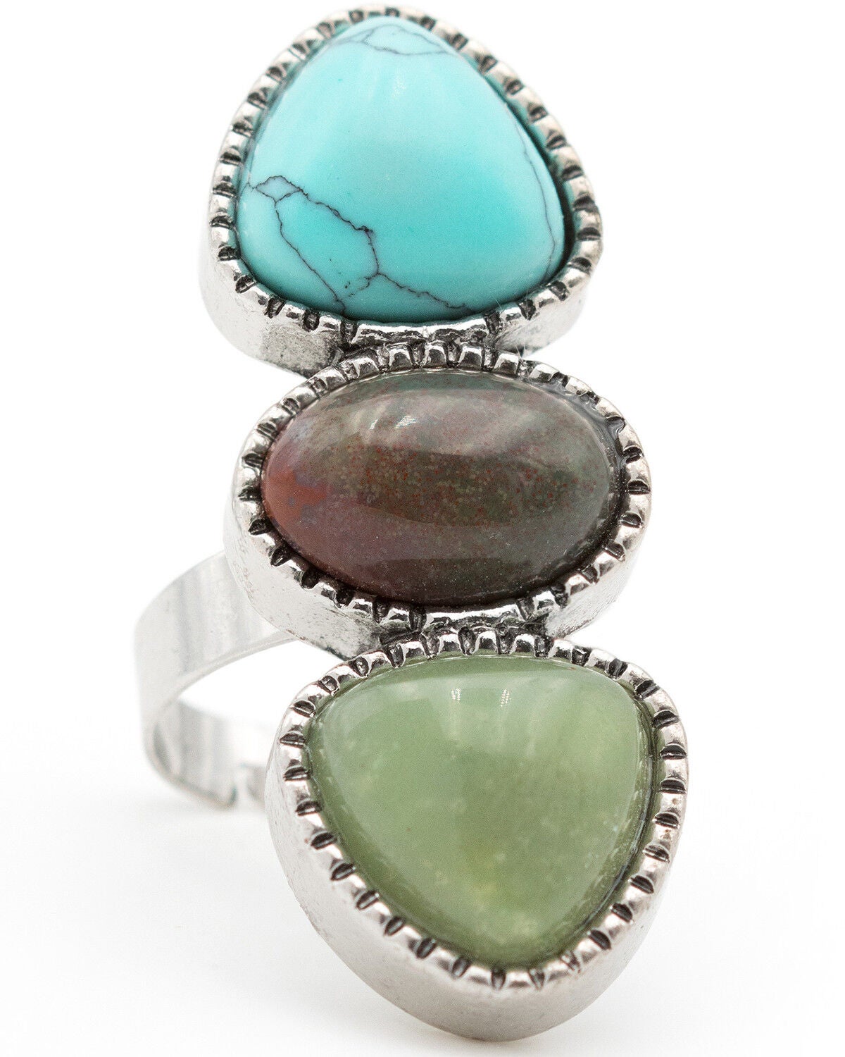 Image #1 - Cowgirl Confetti Women's Around We Go Ring, Silver, hi-res