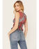 Image #4 - Rock & Roll Denim Women's Bandana Print Sleeveless Top, Red, hi-res