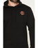 Image #4 - Bucking Chutes Men's Barrel Bettie Graphic Hooded Sweatshirt, Black, hi-res