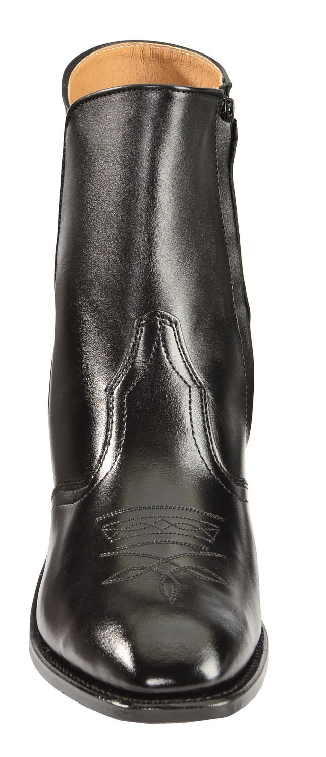 Image #4 - Boulet Men's Side Zip Ankle Boots - Square Toe, Black, hi-res