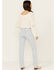Image #3 - Levi's Women's Stepped Away Light Wash High Rise 501 Straight Stretch Denim Jeans, Light Wash, hi-res