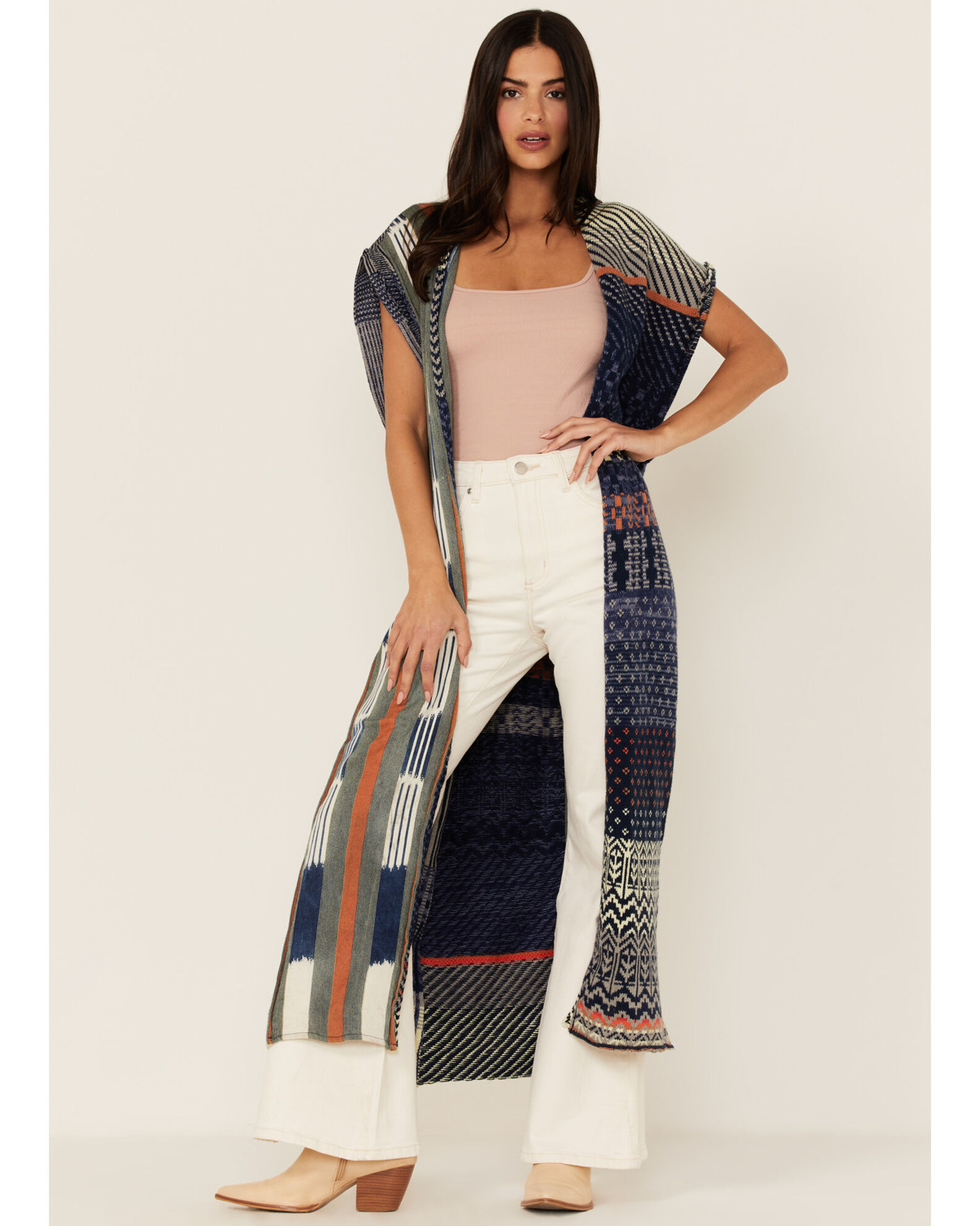 Image #2 - Free People Women's Blue Skies Maxi Vest, Blue, hi-res