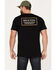 Brixton Men's Palmer Proper Logo Short Sleeve Graphic T-Shirt, Black, hi-res