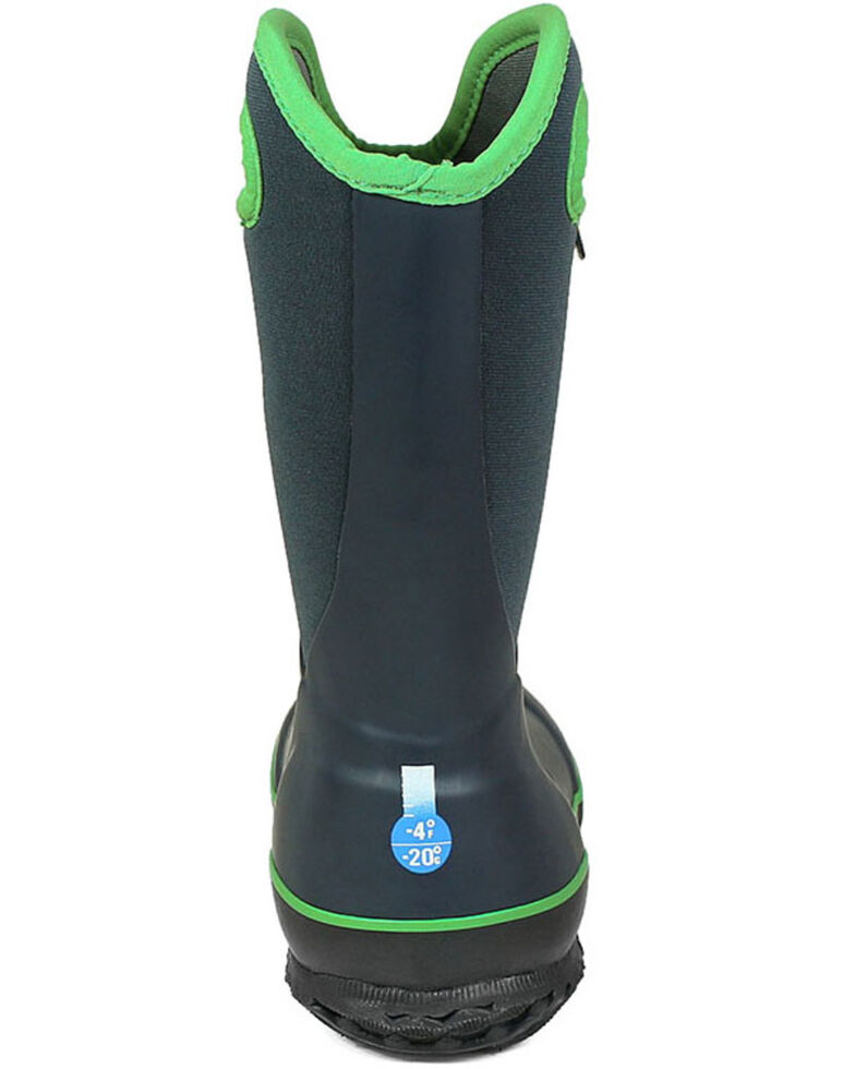 Bogs Girls' Grey Slushie Outdoor Boots - Round Toe, Dark Grey, hi-res