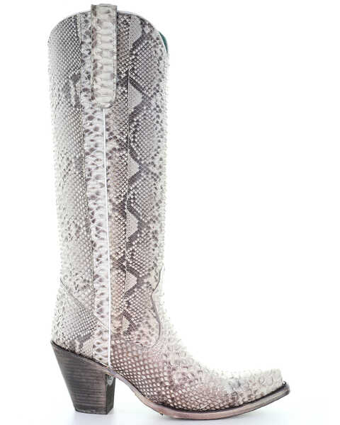 Image #2 - Corral Women's Python Tall Western Boots - Snip Toe, Python, hi-res