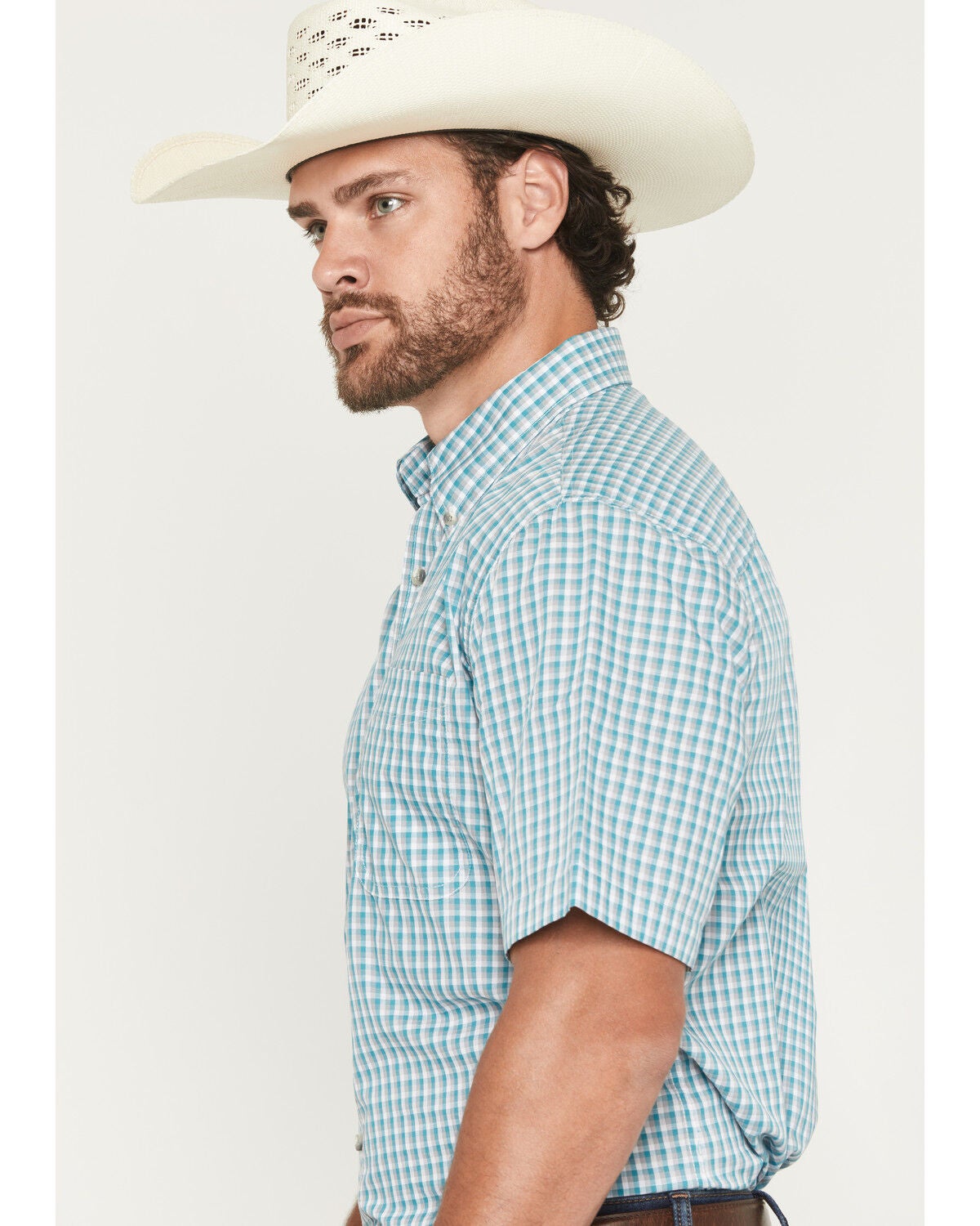 Image #2 - Wrangler Riata Men's Assorted Plaid Print Short Sleeve Button-Down Western Shirt, Multi, hi-res