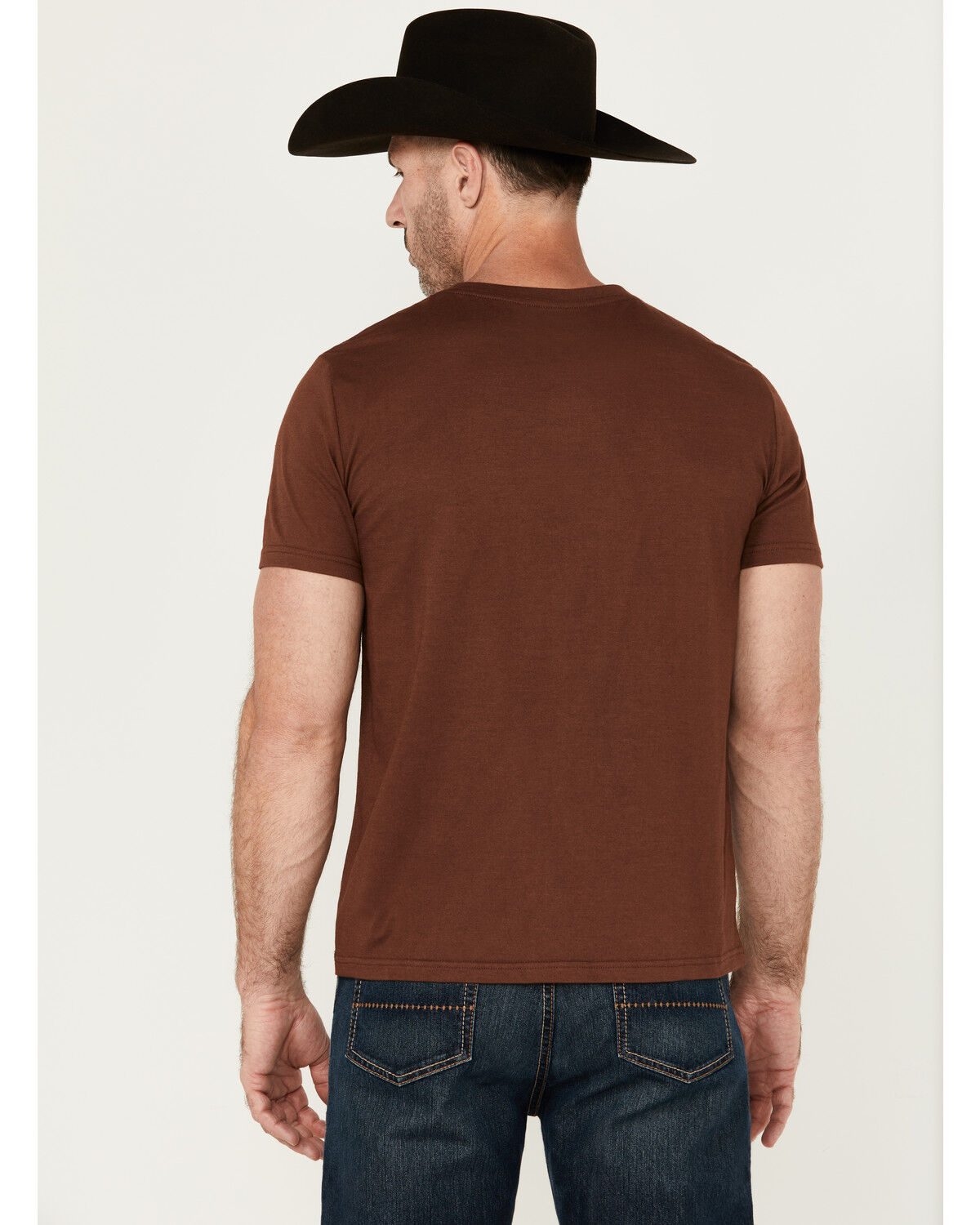 Image #4 - Rock & Roll Denim Men's Boot Barn Exclusive Reckless & Rowdy Short Sleeve Graphic T-Shirt, Brown, hi-res