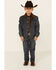 Wrangler Boys' Rustic Western Blanket Lined Jacket , Blue, hi-res