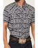 Image #3 - Rock & Roll Denim Men's Boot Barn Exclusive Tek Southwestern Short Sleeve Snap Stretch Western Shirt, Black, hi-res