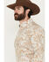 Image #2 - Cody James Men's Porter Floral Print Long Sleeve Button-Down Stretch Western Shirt - Big, Cream, hi-res