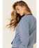Kimes Ranch Women's Faded Denim Upside Crew Long Sleeve Pullover Top, Blue, hi-res