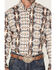 Image #3 - Rock & Roll Denim Men's Southwestern Stretch Long Sleeve Button Down Shirt, Chocolate, hi-res