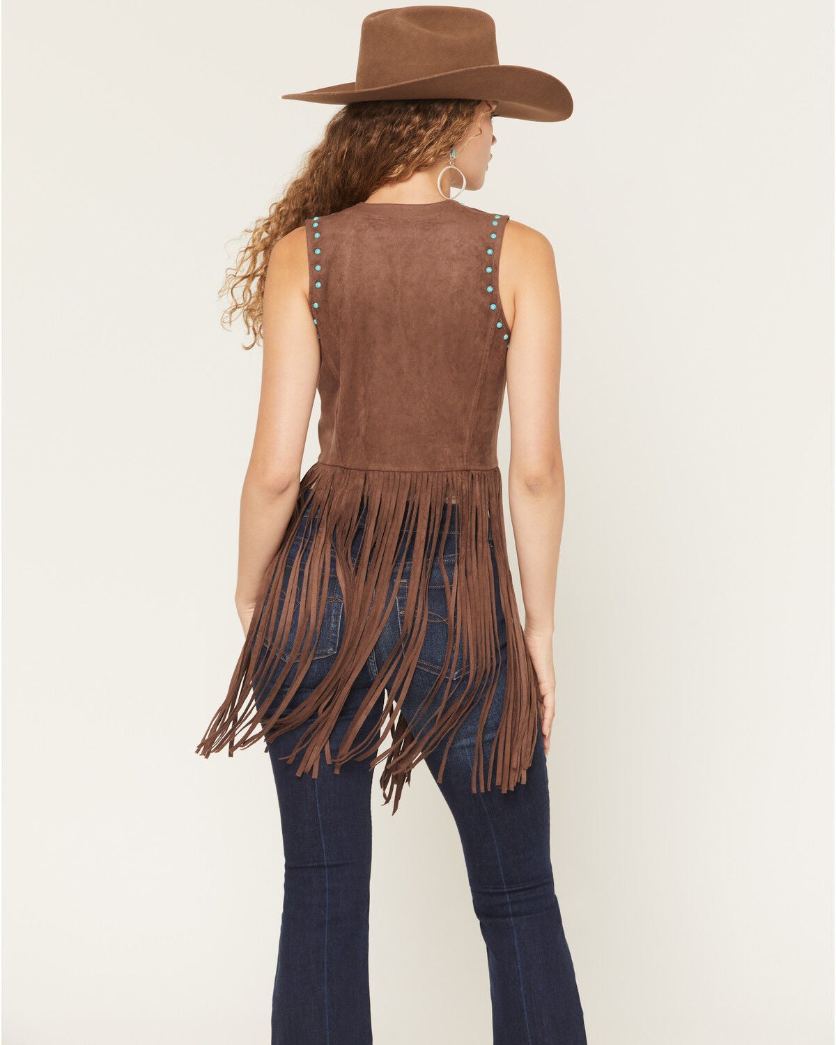 【イザベルマラン】colorful border fringe vest ISABEL MARANT Edita fringed whipstitched laser-cut suede vest