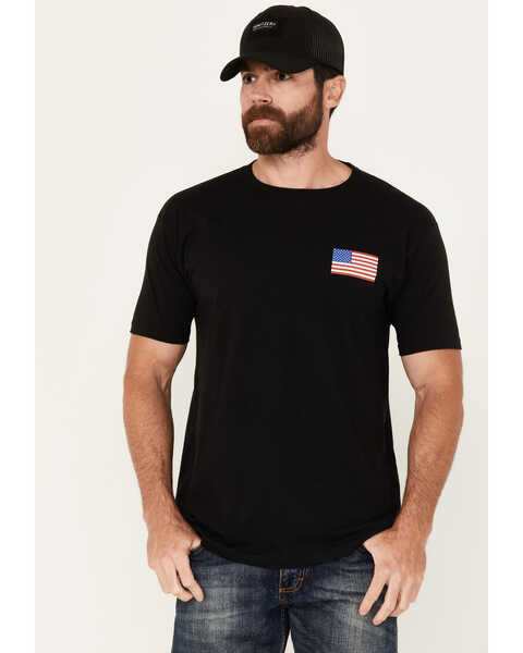 Howitzer Men's Patriot Defender Short Sleeve Graphic T-Shirt, Black, hi-res