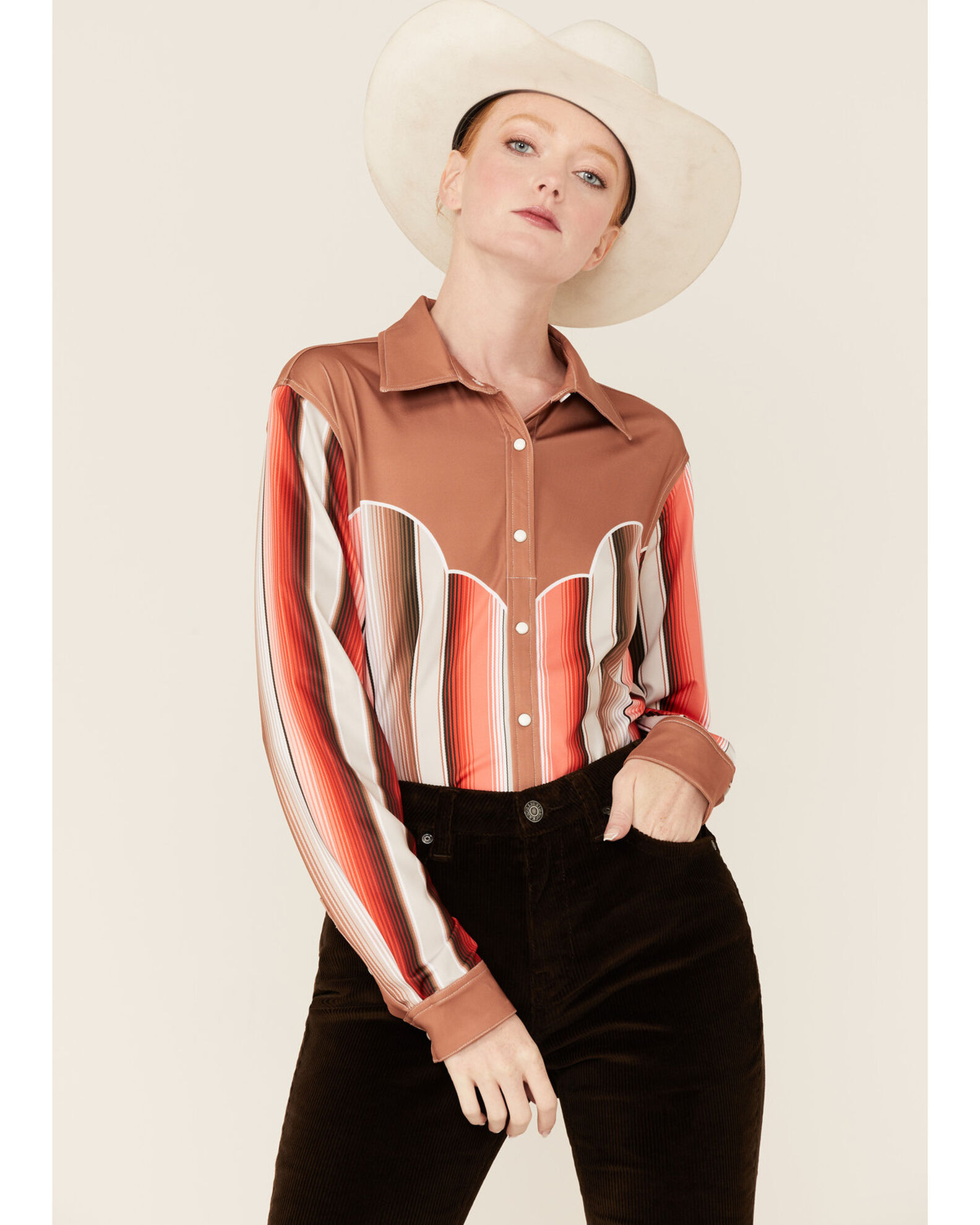 Serape western shirt sale