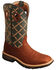 Image #1 - Twisted X Men's Barbed Wire Western Work Boots - Soft Toe, Brown, hi-res