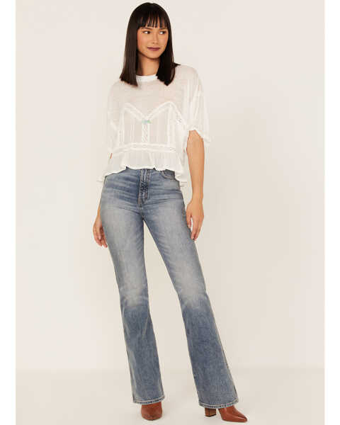 Image #2 - Free People Women's Fall In Love Tee, Ivory, hi-res