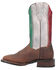 Image #3 - Dan Post Women's Bandera Western Boots - Broad Square Toe, Tan, hi-res