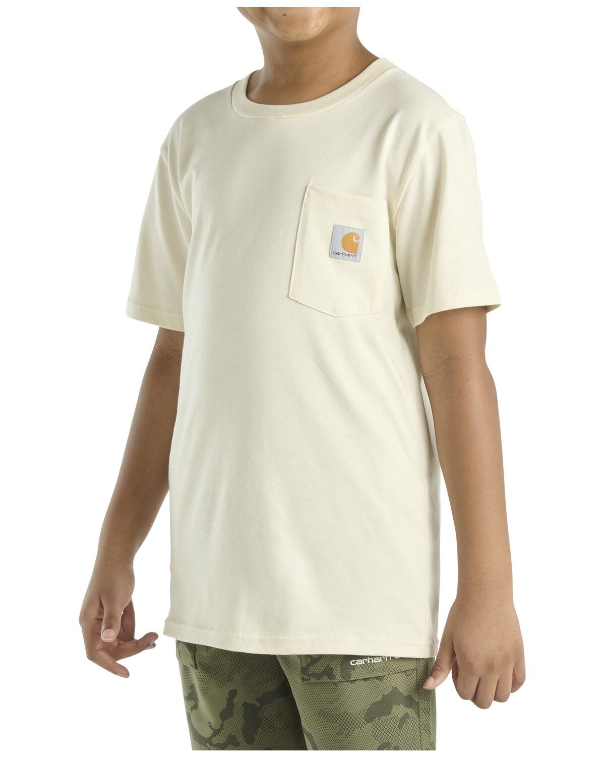 Image #2 - Carhartt Little Boys' Logo Short Sleeve Graphic T-Shirt, Cream, hi-res