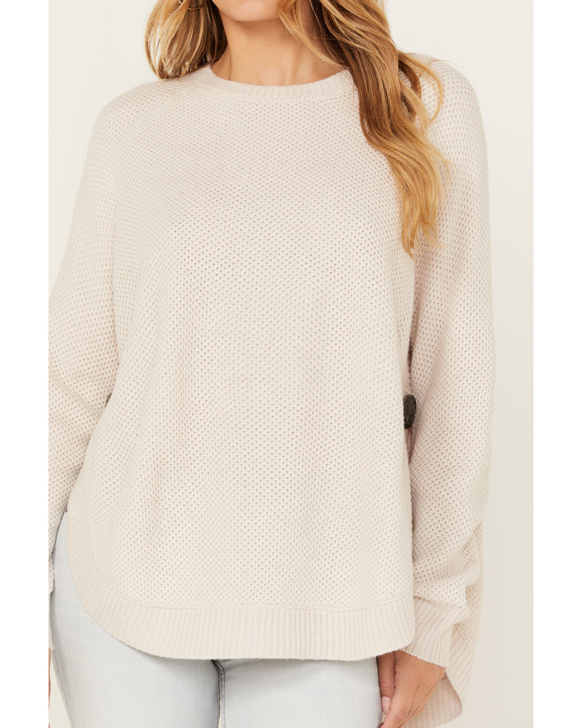 Image #3 - Cotton & Rye Women's Round Bottom Sweater, Natural, hi-res