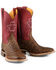 Image #1 - Tin Haul Men's Every Which Way Western Boots - Broad Square Toe, Red, hi-res