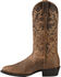 Image #3 - Ariat Men's Heritage Western Performance Boots - Medium Toe, Distressed, hi-res