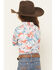 Image #4 - Wrangler Girls' Horse Print Long Sleeve Snap Western Shirt, Multi, hi-res
