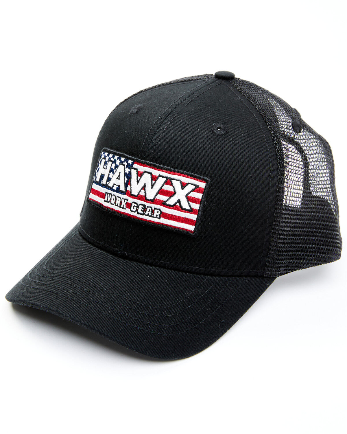 Image #1 - Hawx Men's American Flag Patch Ball Cap, Black, hi-res