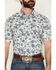 Image #3 - Cody James Men's Botanical Floral Print Short Sleeve Snap Western Shirt, Off White, hi-res