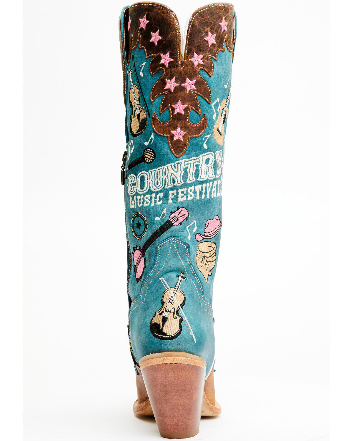 Image #5 - Dan Post Women's Nashville Music Festival Embroidered Western Tall Boots - Snip Toe, , hi-res