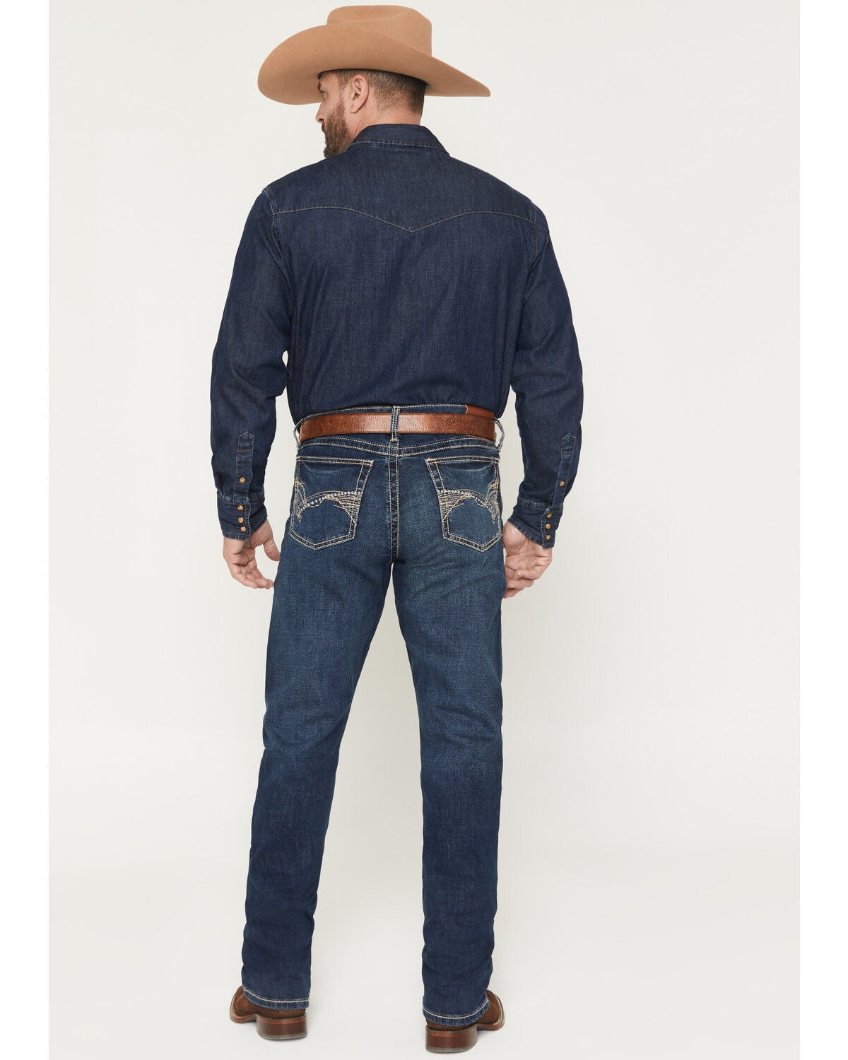 Image #3 - Wrangler 20X Men's Midland 42 Vintage Slim Bootcut Stretch Denim Jeans, Denim, hi-res