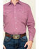 Stetson Men's Coffee Bean Geo Print Long Sleeve Western Shirt , Red, hi-res