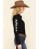 Image #3 - Ariat Women's Team Kirby Stretch Logo Long Sleeve Shirt, Black, hi-res