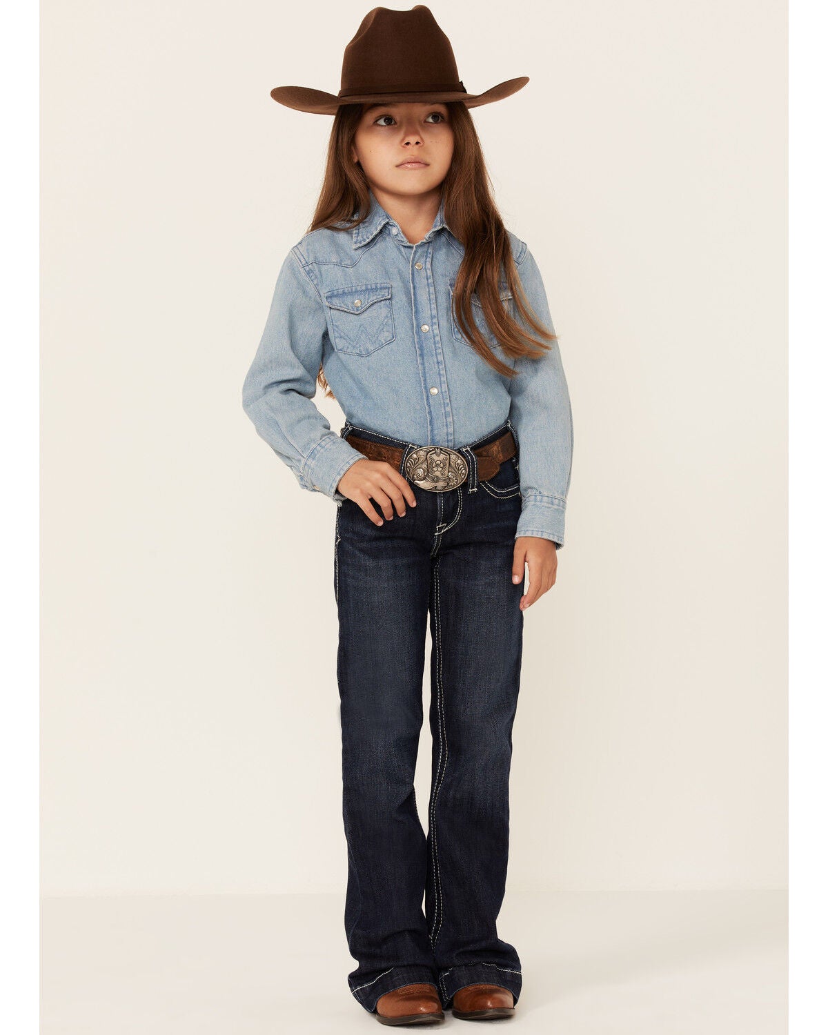 Ariat Girls' Naomi Ella Trouser, Blue, hi-res