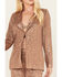 Image #3 - Sadie & Sage Women's Inferno Sequin Blazer, Sand, hi-res