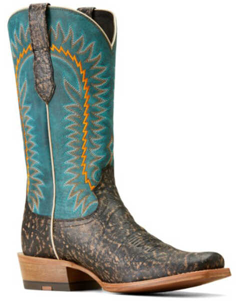 Ariat Men's Futurity Time Western Boots - Square Toe, Black, hi-res