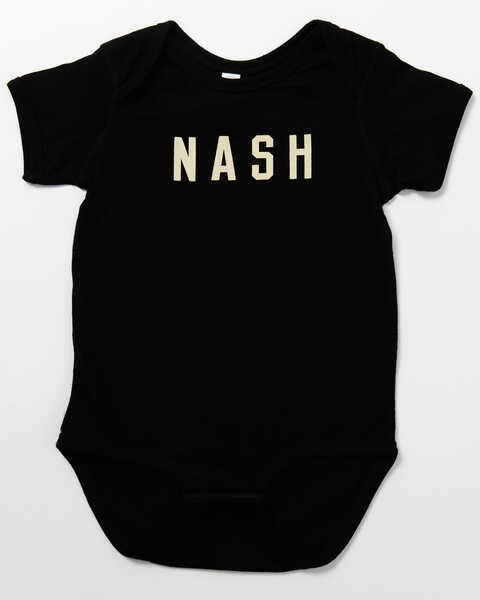 The NASH Collection Infant Boys' NASH Short Sleeve Onesie , Black, hi-res