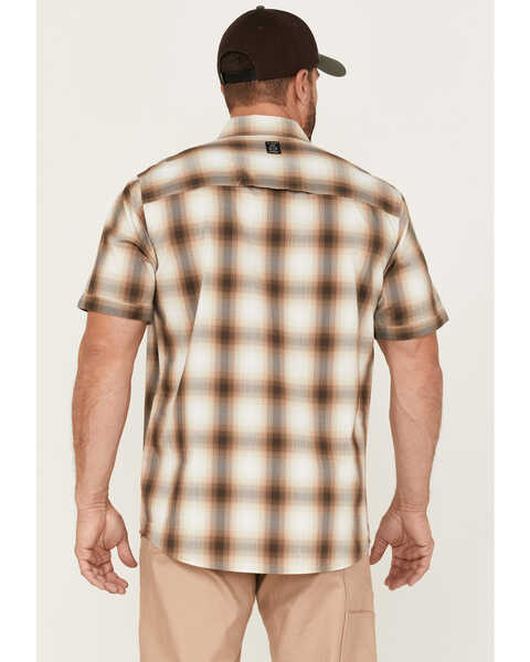 Image #4 - ATG by Wrangler Men's All-Terrain Plaid Asymmetric Pocket Short Sleeve Button Down Western Shirt , , hi-res