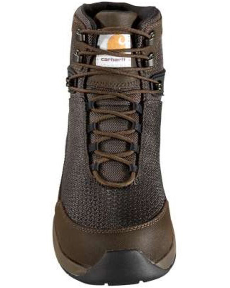 Carhartt Men's Force Waterproof Work Boots - Composite Toe, Dark Brown, hi-res